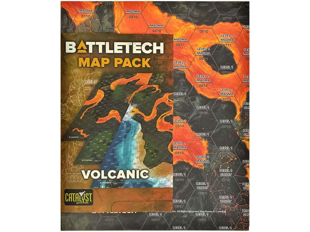 Catalyst Game Labs BattleTech MapPack Volcanic Terrain Set, Ages 14+