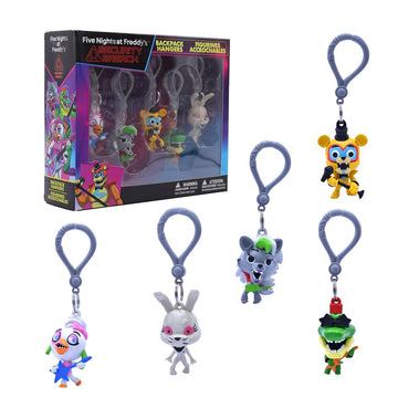 Just Toys LLC Five Nights at Freddy's Backpack Hangers (Five Nights at Freddy's Security Breach Backpack Hangers S1 Collector's Box)