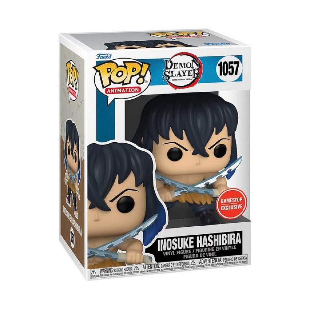 Funko Pop! Inosuke Hashibira Unmasked Exclusive Bundled with Pop Protector 1057