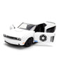 Jada Star Wars Stormtrooper 2014 Dodge Challenger SRT8 Diecast Model - 1:32 Scale Hollywood Rides Toys, Collectible Toy Car for Star Wars Fans