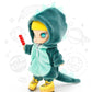 XiDonDon Cute Dinosaur Animal Monster Doll Clothes for OB11,Molly, Gsc,1/12 BJD Doll Accessories Toys Dolls Clothes (DB)