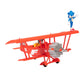 Sonic The Hedgehog 2 The Tornado Playset - Biplane Vehicle, Sonic Figure and Exclusive Tails Figure, Spin the Planes Propeller and Pose Sonic on