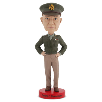 Royal Bobbles Dwight D. IKE Eisenhower, 34th President of the United States - American History Anniversary Bobblehead - 8.2 Inches Tall - Collectible