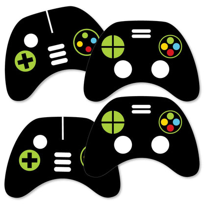Big Dot of Happiness Pixel Video Game Controller Decorations DIY Game Zone Game or Birthday Party Essentials - Set of 20