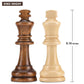 AMEROUS Wooden Chess Pieces Only, Staunton Style Wood Chessmen with 3.15" King - Storage Bag - Gift Packed Box, Tournament Chess Game Pawns