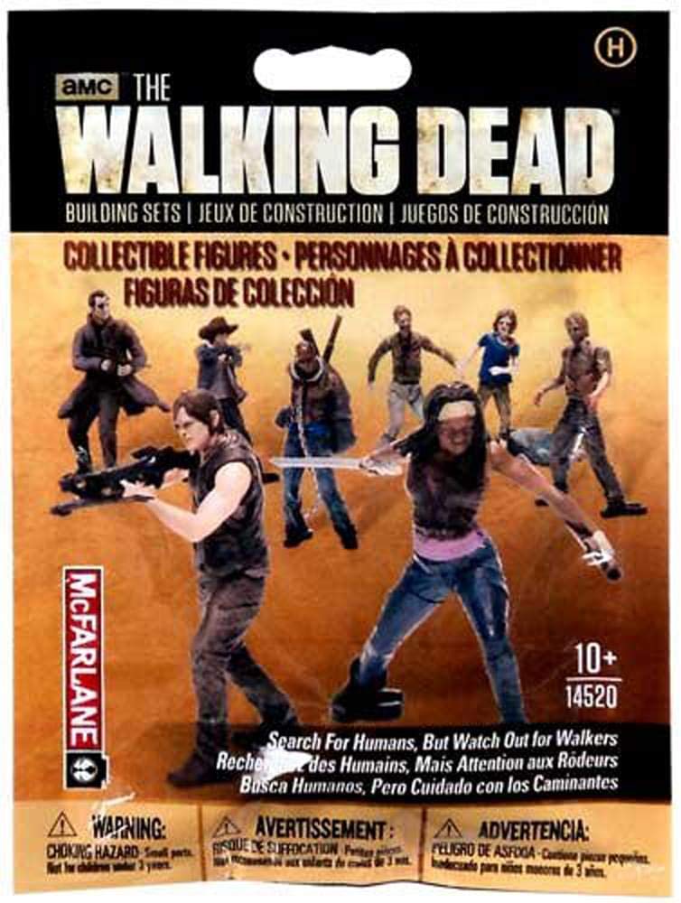 McFarlane Toys Building Sets- The Walking Dead TV Blind Bag Figures (Humans and Walkers Will Vary)