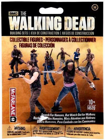 McFarlane Toys Building Sets- The Walking Dead TV Blind Bag Figures (Humans and Walkers Will Vary)
