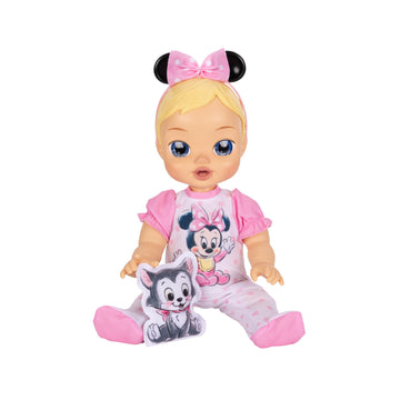 Disney Darlings 13-Inch Interactive Baby Doll - Magical Lights, Sounds, Music & Wand - Minnie-Inspired Nurturing Doll with Accessories - Multiple Skin