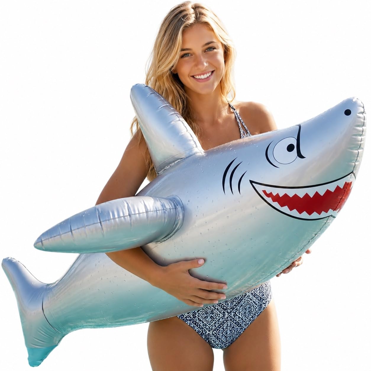 One 40" Long Vinyl Inflatable Shark