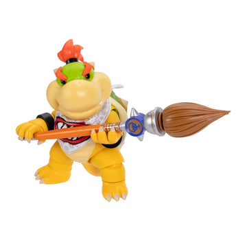 The Super Mario Galaxy Movie 5” Action Figures Series 1 - Bowser Jr. Figure with Paint Brush Accessory - Premium Details and 17 Points of Articulation