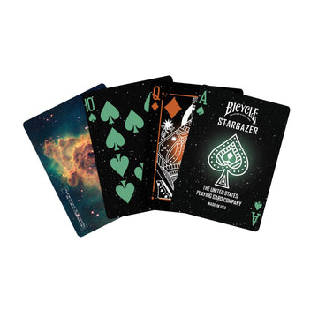 Bicycle Stargazer 203 Playing Cards - Premium Cosmic‑Themed Poker‑Size Deck of Cards with Air‑Cushion Finish, Collectible Space Galaxy Design for
