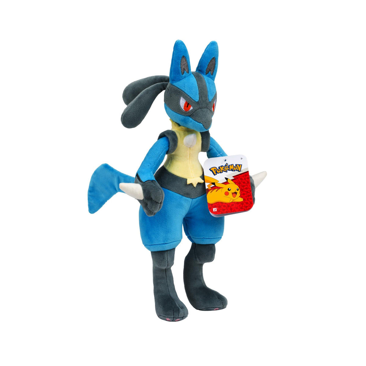 Pokémon Plush 30 cm PKW4589 Lucario - Blue/Black - Official Pokemon Stuffed Collectible Toy for Children 2+