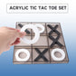 GSE Games & Sports Expert 12" Giant Acrylic Tic Tac Toe Game Set, Classic Family Travel Board Game, Great for Office, Living Guest Room, Coffee Table