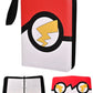 4 Pocket Trading Card Binder, Waterproof Cards Collection Binder with 50 Removable Sheets for 400 Cards Storage, Card Holder Book for TCG,MTG(Red)