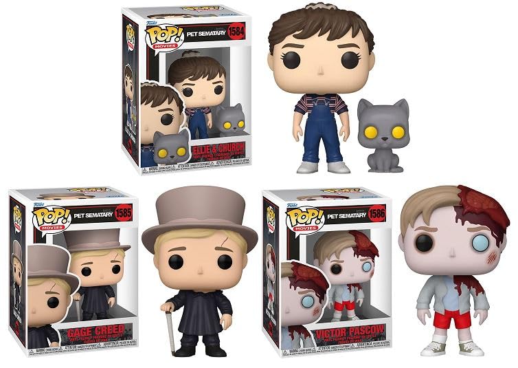 Funko Pet Sematary Complete Set (3) Pop! Movies