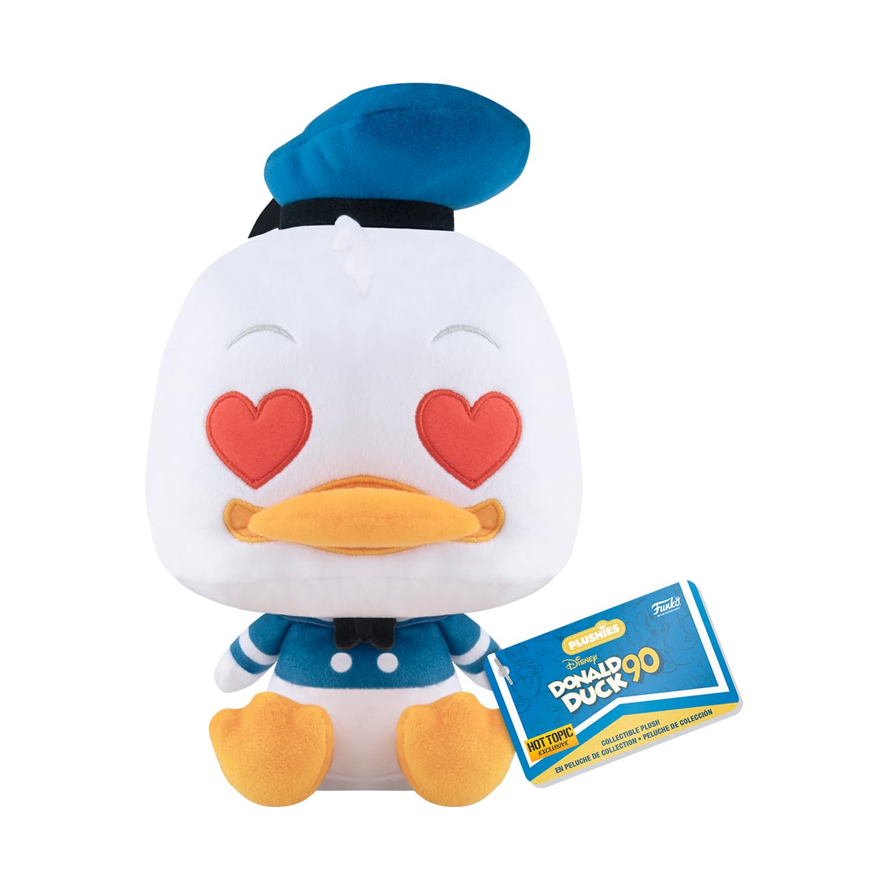 Funko Pop! Plush: Donald Duck 90th Anniversary - Donald Duck with Heart Eyes, 7"
