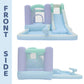 Bounceland Splash Zone Dream Wet or Dry Bounce House Water Slide, 11.5ftL x 9ftW x 6ftH, Pastel Color, Spacious Bounce Area, Splash Pool, Climbing