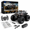 WhizzRC Amphibious Remote Control Car, 1:18 4WD Waterproof Shark Monster Truck, 2.4GHz RC Stunt Car with 360 Spins, Rechargeable Pool & All-Terrain