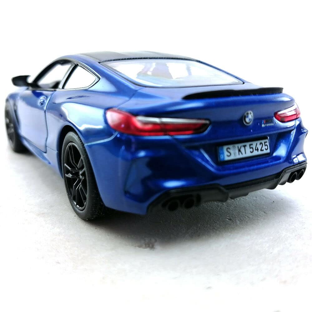 KiNSMART BMW M8 Competition 1:36 Scale 5" Die Cast Metal Model Toy Super Car w/Pullback Action (Blue)