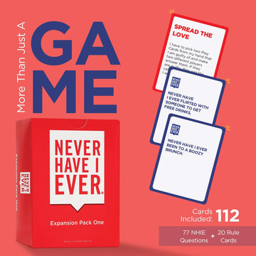 Never Have I Ever Card Game - Expansion Pack One, The Ultimate Adult Party Game Starter Pack, Spice Up Your Next Game Night, Pregame, or Icebreaker