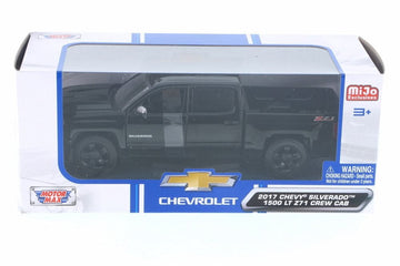 Motor Max 1:24 W/B - MiJo Exclusives - 2017 Chevrolet Silverado 1500 LT Z71 Crew Cab (Black)