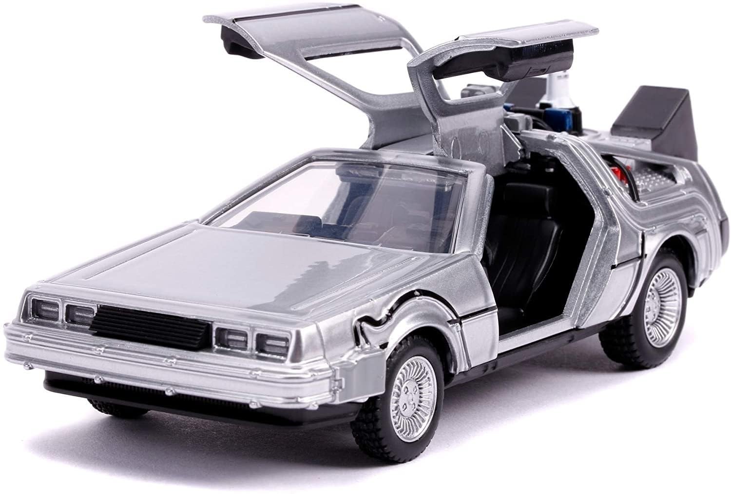 Jada Toys Back to The Future Part II 1:32 Time Machine Die-cast Car, Toys for Kids and Adults