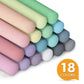 feela Sidewalk Chalk, 162 Pack 18 Colors Sidewalk Chalk Set For Kids Jumbo Chalk Bulk, Great for Kids Family, Paint on Sidewalk Wall School Driveway