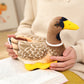 JIANEEXSQ Realistic Mallard Duck Plush Stuffed Animal Toy Gift for Kids (Brown)