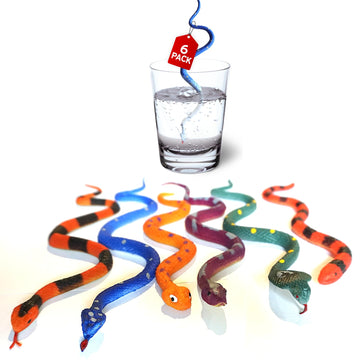Color Changing Snake Toys, 6 Pack Stretchy Sensory Fidgets for Kids