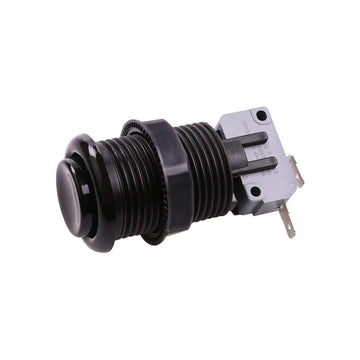 Reyann 6X Black Happ Type Standard Arcade Push Button with Microswitch for Mame/Jamma/Arcade Video Games