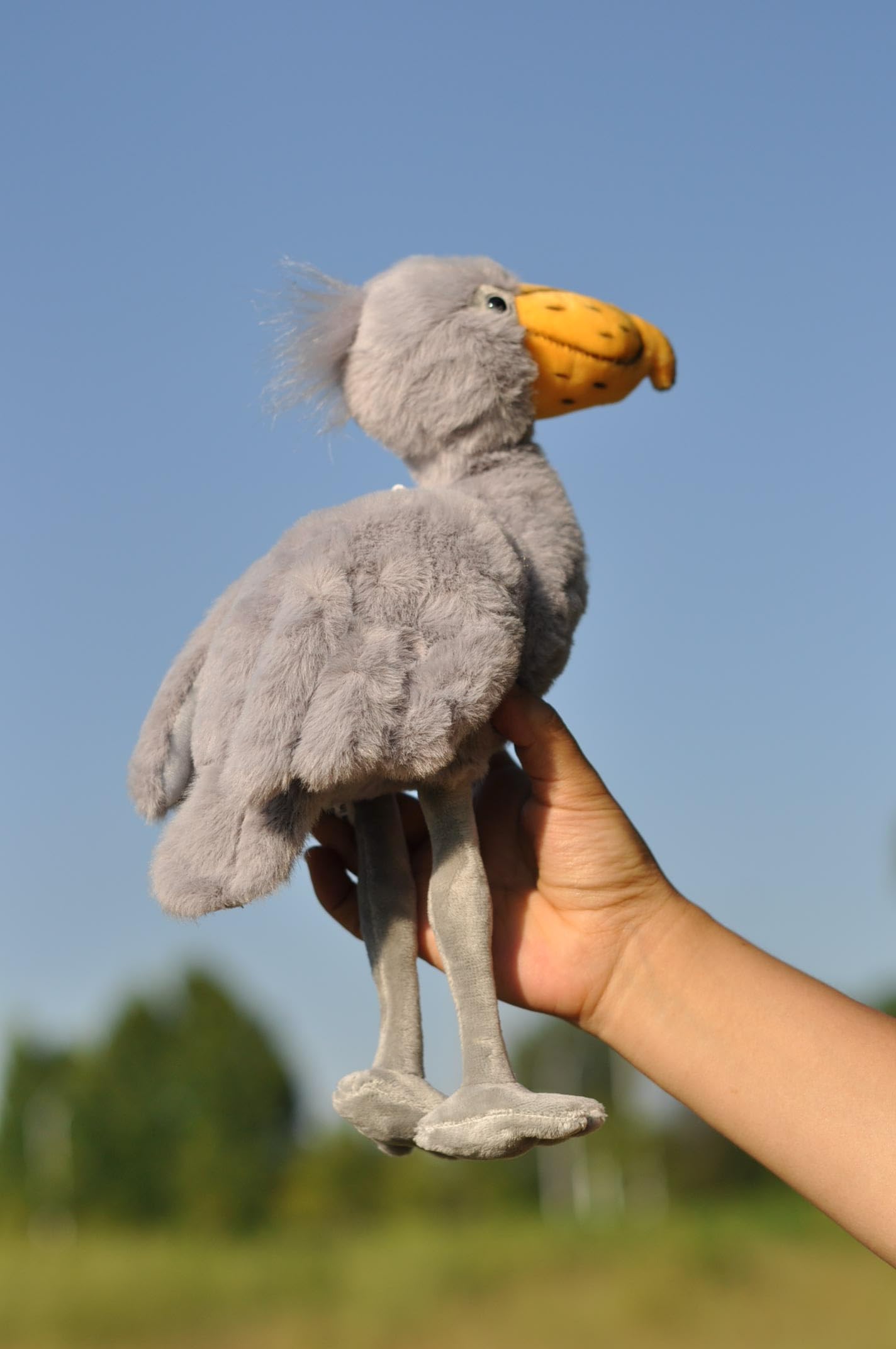 TAMMYFLYFLY Lifelike Shoebill Plush Stuffed Animal Toy Bird Cute Animal Model