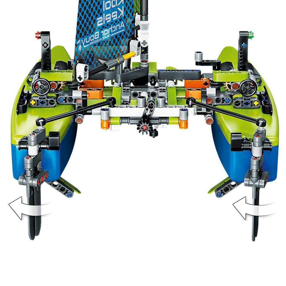 LEGO Technic Catamaran 42105 Model Sailboat Building Kit (404 Pieces)