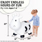 White Cow Bounce & Ride-on Inflatable Hopper Toddler Toy with Pump