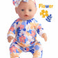 Sweet Dolly Baby Doll Accessories 5 Set Baby Doll Clothes and Headbands for 14-18 Inch Dolls, 10 PCs in Total