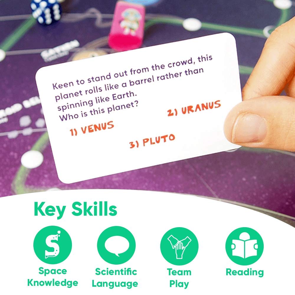 OjO Space Rescuers Solar System Science Game Children Become Astronomers! STEM Educational Toy (Age 5+) | Science Board Game for Kids | Learn Planets
