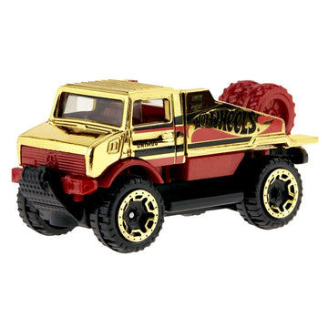 Hot Wheels Die-Cast Collectible Vehicle - 55th Anniversary Black and Gold Edition ~ Inspired by Mercedes-Benz Unimog U 1300 L Truck ~ 3/6