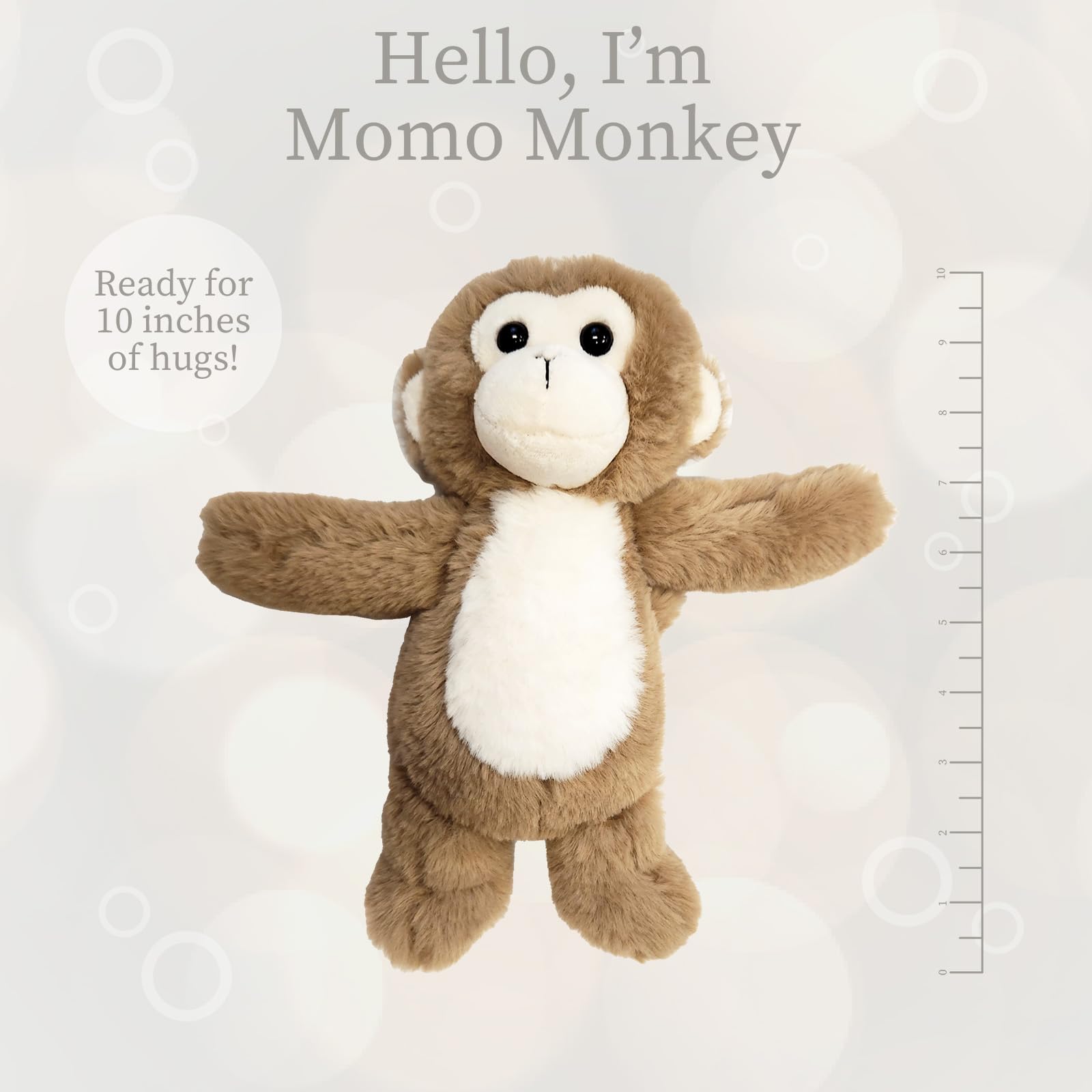 World's Softest Plush Stuffed Animal for Baby, Toddler, Kids, Adults - Adorable Toy Made from Kid-Friendly, Quality Materials - Lushee MoMo Monkey