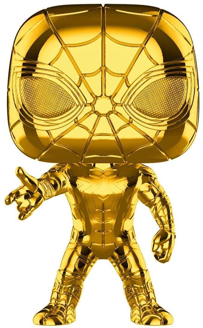 Funko Pop! Marvel: Studios 10 - Iron Spider (Chrome) Toy, Multicolor