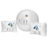 Coconut Float Rae Dunn x Water Wings & Beach Ball - Swim Kick Theme - Child Sized Inflatable Water Wings & Durable Water Toy - Child Floation Devices