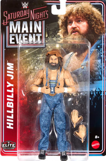 WWE Hillbilly Jim Mattel Elite Collection Saturday Nights Main Event Series 1 Wrestling Action Figure Toy Wrestler