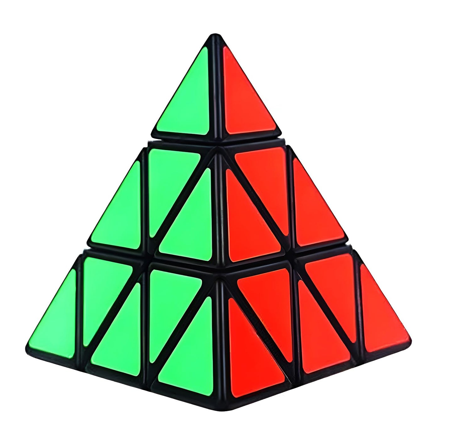 3X3 Pyramid Speed Cube YJ Toys 3X3X3 Speed Cube Triangle Puzzle Magic Cube Puzzle Black Toy for Kids and Adults