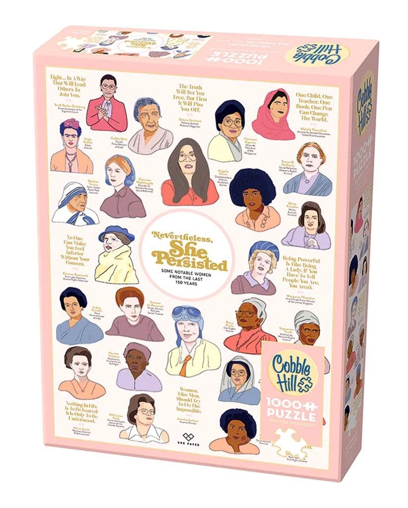 Cobble Hill 1000 Piece Puzzle - Nevertheless She Persisted - Sample Poster Included