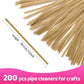 Praisebank Light Brown Pipe Cleaners for Crafts, 200pcs, Chenille Stems for DIY Projecets, Arts & Crafts Supplies for Festival Party Decorations