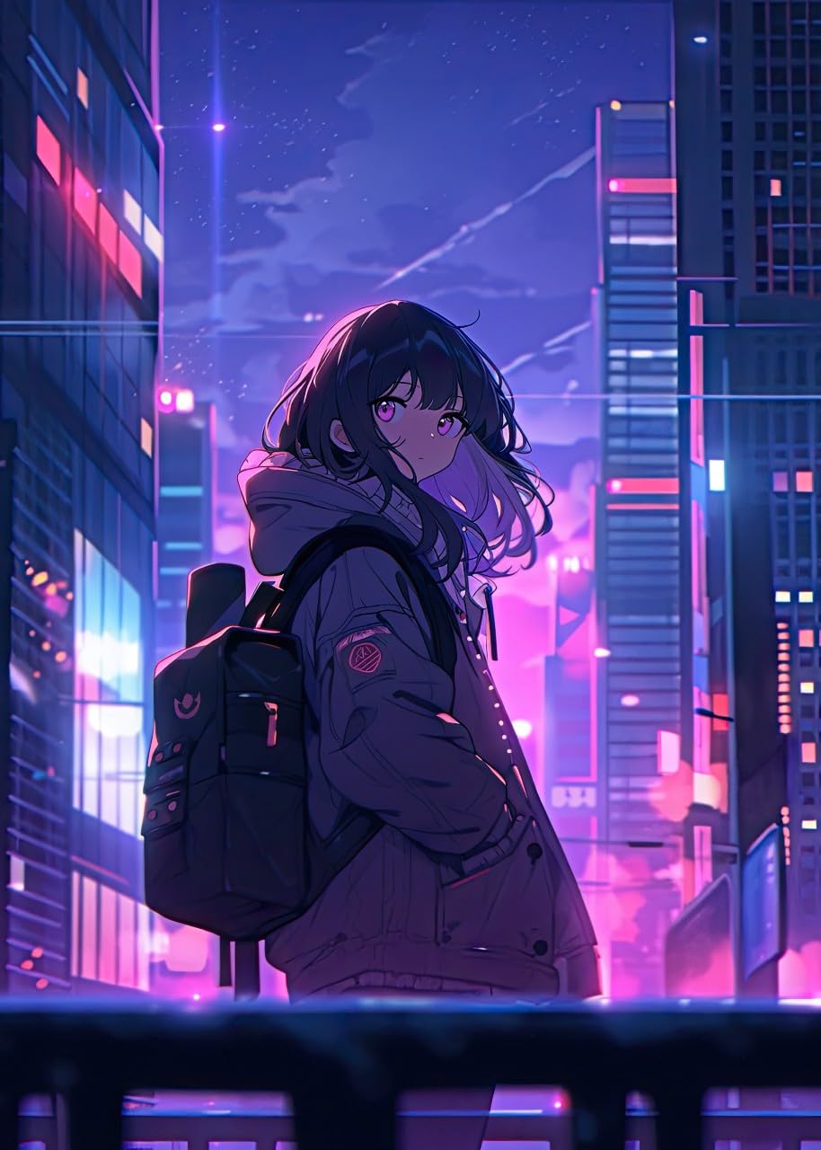 Legion Lo-Fi Anime Puzzle with Poster | 1000 Piece Jigsaw Puzzle for Teens and Adults | 70cm x 50cm | Looking Back