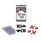 Bicycle Large Print Bridge Size Playing Cards - Easy-to-Read Deck for Seniors - Red or Blue