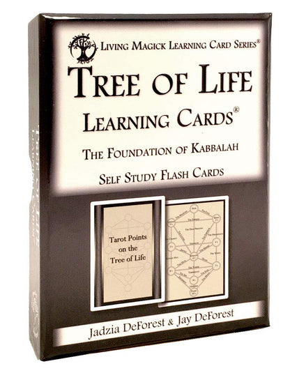 Tree of Life/Kabbalah Learning Cards - Living Magick Learning Card Series - Self Study Flash Cards