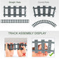 City Train Tracks Non-Powered City Railroad 24pcs Compatible Major Brands Building Block Toy Gifts