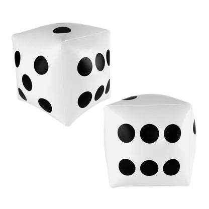 Super Z Outlet 13 inch Giant Inflatable Dice Toys for Pool Games, Outdoor Beach Party (Pack of 2)