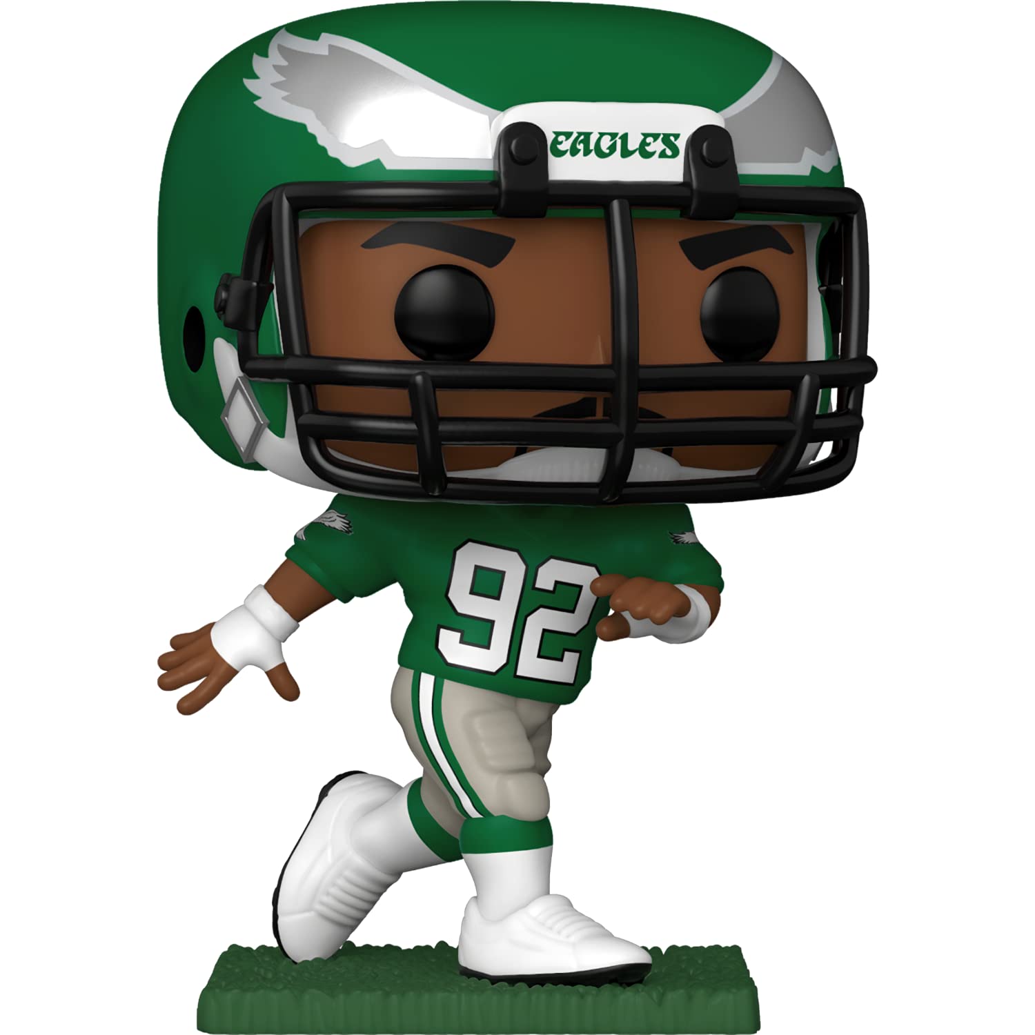 Regg i e W h i t e [Eagl e s]: Fun ko P o p ! Football Vinyl Figurine Bundle with 1 Compatible 'ToysDiva' Graphic Protector (150-51742 - B)