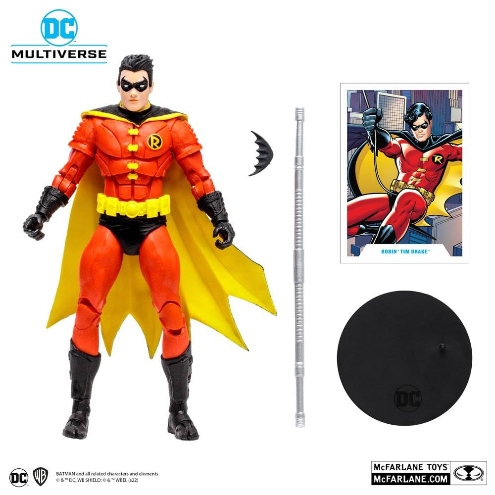 McFarlane Toys - DC Multiverse 7IN - Robin (Tim Drake RED Suit Variant)